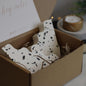 Christmas Gift Box Black and White Stepped Terrazzo Bookends Set of 2Lightning Marketing